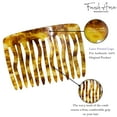 thumbnail image 4 of French Amie Fab 13 Teeth Medium Handmade Celluloid Side Hair Comb for Women, 4 of 38