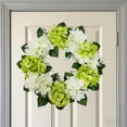 thumbnail image 5 of Mainstays 17.5''H Indoor Artificial Hydrangea Wreath, Green Color, 5 of 5