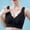 Black, variant on Women' s Solid Color Front Closure Bra Lift Enhancing, Breathable Seamless Everyday Lingerie with Comfort Fit and Smooth Support Size 3XL