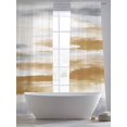 thumbnail image 6 of Sheer Curtains 84 Inches Long, Brown Gray White Light Filtering Window Curtains for Living Room, Vintage Rustic Abstract Mottled Art Rod Pocket Voile Sheer Curtain Drapes, 52"W x 84"L, 2 Panels, 6 of 8