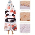 thumbnail image 4 of Wearable Blanket Hoodie for Adults & Kids, Cute Panda Robe Cloak Throw Poncho Flannel Warm Wrap Cape-C4-50x60, 4 of 6