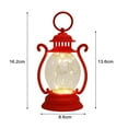 thumbnail image 6 of comerut Retro Style LED Hanging Lantern with Hook Soft Lighting Battery-Powered Desktop LED Night Light Party Decoration, 6 of 8