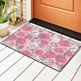 thumbnail image 3 of XMXT Non-Slip Area Rug, Flowers Floral Pink Stamp Polyester Rugs for Living Room, 72 x 48 inches Pink, 3 of 9