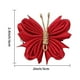 thumbnail image 2 of 2 x Pinzas para el cabello con forma de mariposa Pinzas para el cabello con forma de mariposa Portátiles Versátiles Cabello rizado Cabello Hilo Dorado Rojo, 2 of 9