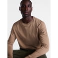thumbnail image 4 of George Men's and Big Men's Cotton Crewneck Tee with Long Sleeves, Sizes XS-3XL, Big 2XB-6XB & Tall MT-4XLT, 4 of 5