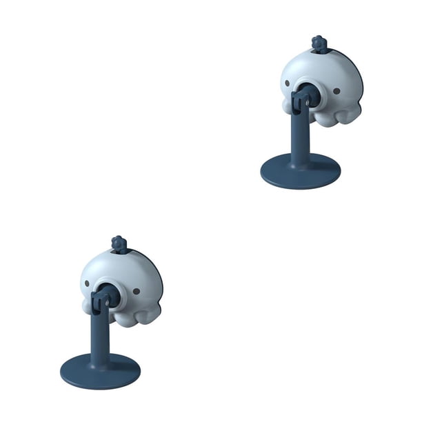 Yuarrent Protección de tope de puerta Parachoques autoadhesivo Soporte de reducción de ruido Protector extraíble Sala de estar Azul Azul 2piezas Yuarrent CBP211401