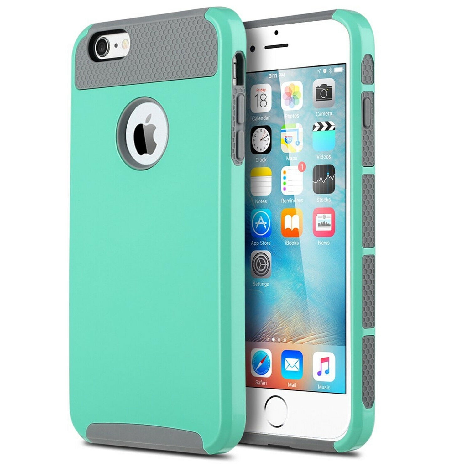 Case iPhone 6 Plus Phone Case, 2-Piece Style Hybrid Shockproof Hard Case
