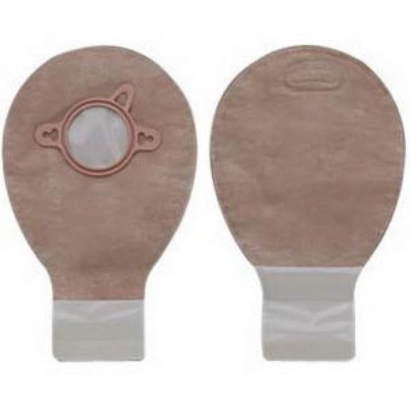 Hollister New Image Ostomy Pouch - Filter, Blue Code, 2.75 Inch Flange, 7 Inch Length (Mini), Beige, Microseal Closure, 20 Count