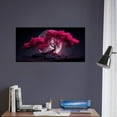 thumbnail image 4 of Japanese Cherry Blossom Canvas Art, Full Moon, High-Quality Home or Office Decor, 4 of 11