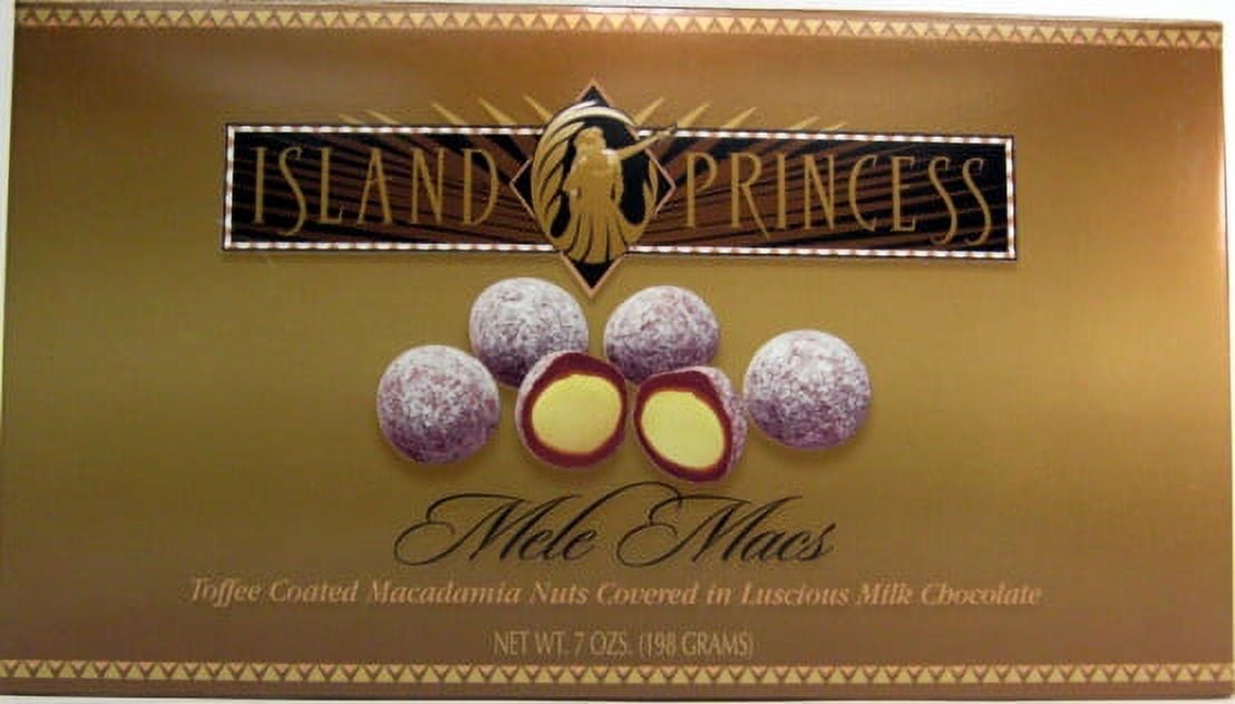 Island Princess Macadamia Nuts Toffee Coated Milk Chocolate, 7 oz.
