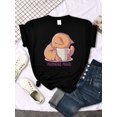thumbnail image 5 of Camisetas gato está mirando la taza encantadora camiseta estampada para mujer estilo gótico coreano ropa de mujer divertida camiseta Vintage para mujer, 5 of 5
