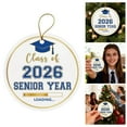 thumbnail image 2 of Graduation Ornaments 2026 - Graduation Christmas Ornament - Class of 2026, High School, Senior Gifts for for Women, Daughter - Graduate Ornaments for Christmas Tree - Ceramic Ornament, 2 of 7