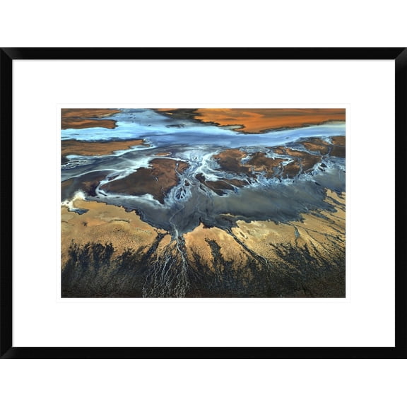 Global Gallery Tanja Ghirardini 'California Aerial The Desert From Above' Framed Wall Art
