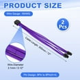 thumbnail image 2 of Uxcell CPU Power Cable 12 Inch(30cm) 18AWG EPS-12V, 2Pcs CPU 8 Pin Male to 8 Pin(4+4 Detachable) Male for Motherboard Power Adapter, Black Purple, 2 of 7