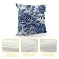 thumbnail image 4 of FUMJ Blue and White Porcelain Floral Throw Pillow Covers Vintage Chinoiserie Blue Floral Decorative Couch Pillowcases Cushion Covers for Living Room Bedroom Sofa Outdoor,, 4 of 5