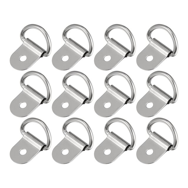 12uds D Anillo Amarre Anclaje 3mm Diámetro para Remolque Plateado Tono
