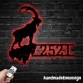 thumbnail image 4 of Handmadetneonsign Goat Home Number Metal, Goat Farmhouse Number Metal Decor, Farm Address Wall Sign 041210, 4 of 5