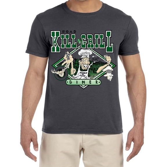 Roadkill Grill Funny T-shirt Mens Graphic Tees