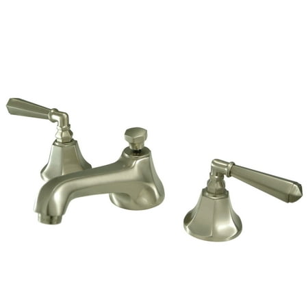Kingston Brass KS4468HL 8 in. Widespread Bathroom Faucet, Brushed Nickel