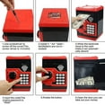 thumbnail image 5 of Alcancía electrónica CHAO minicaja de seguridad juguete para ahorrar dinero rojo, 5 of 5