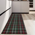 thumbnail image 4 of Green and Red Checkerboard Checkered Pattern Kitchen Rug Mat,Kitchen Runner Rugs Non Skid Washable,Decorative Kitchen Floor Mats for Kitchen,Sink,Laundry,17"X47", 4 of 5