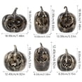 thumbnail image 3 of Light Up Pumpkin Resin Jack O' Lantern with Flameless Candle, Fall Decor, Halloween Decorations, Outdoor Indoor Autumn Decoration for Table Centerpieces Porch Room Front Door Mantel, 3 of 9