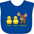 thumbnail image 3 of Inktastic Duck Duck Moose? Boys or Girls Baby Bib, 3 of 4