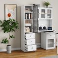 thumbnail image 5 of Living Room Cabinets Elegant White Storage Cabinet – Modern & Spacious Organizer for Any Room,Wooden Cabinets, 5 of 18