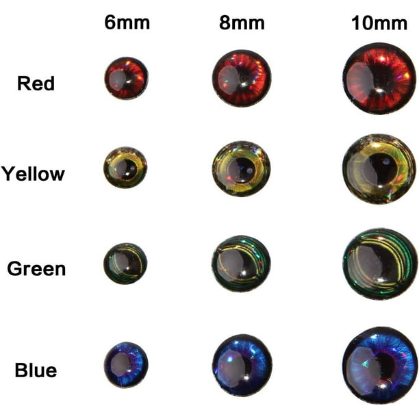Fishing Lure Eyes 3D/4D/5D Fly Eyes Holographic Bait Rig Lure Eyes