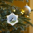thumbnail image 7 of 3drose, Atlantic Puffin on Cliff. Shetland Islands, Scotland., 3 inch Snowflake Porcelain Ornament, 7 of 7