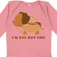 thumbnail image 4 of Inktastic Dachshund Hot Dog Funny Boys or Girls Long Sleeve Baby Bodysuit, 4 of 5
