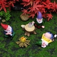thumbnail image 3 of Adornos de gnomo con personalidad para fiestas de jardín, enanos borrachos, manualidades de resina, decoraciones de elfos, 3 of 5
