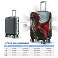 thumbnail image 4 of Rateoe Majestic Red Dragon Printed Luggage Cover, Suitcase Protector Fits 18-32 Inch Luggage-Large, 4 of 7