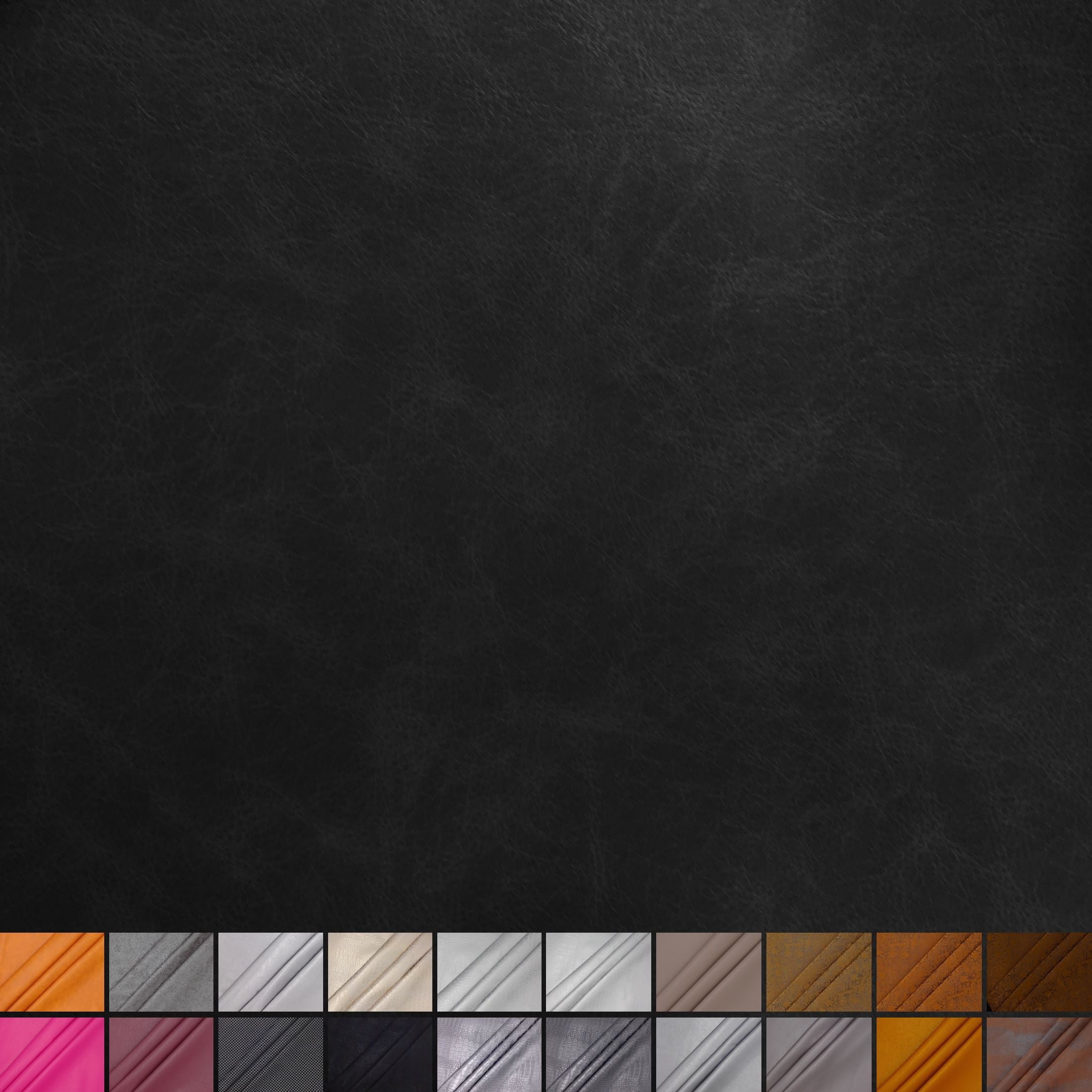 Waverly Inspirations Faux Leather Fabric, Black, 1.5 Yard Pre-Cut, 44 in Wide