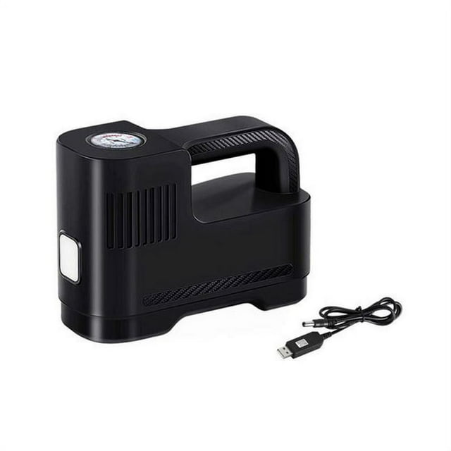 Tire Inflator Portable Air Compressor 12V Air Compressor for Car Tires Bike Car Air Compressor Tire Pump Digital Auto Cordless Tire Inflator with Pressure Gauge(Black-Analog)