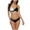 thumbnail image 4 of Birdeem Bikinis Sets for Women Womens Split Swimsuit Color Matching Bra Pants Split Swimsuit Set, 4 of 9
