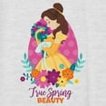 thumbnail image 2 of Women's Disney Belle True Spring Beauty Racerback Tank Top White Heather Small, 2 of 4