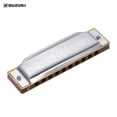 thumbnail image 1 of 1072-C Folkmaster Standard 10-Hole Diatonic Harmonica Key of C 20 Tone Suzuki 1072-C/Plateado, 1 of 7