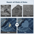 thumbnail image 5 of 20Pcs Iron on Denim-Patches for Inside & Outside Jeans, Strong Adhesive Iron on Patches for Clothing Repair, 5 of 7