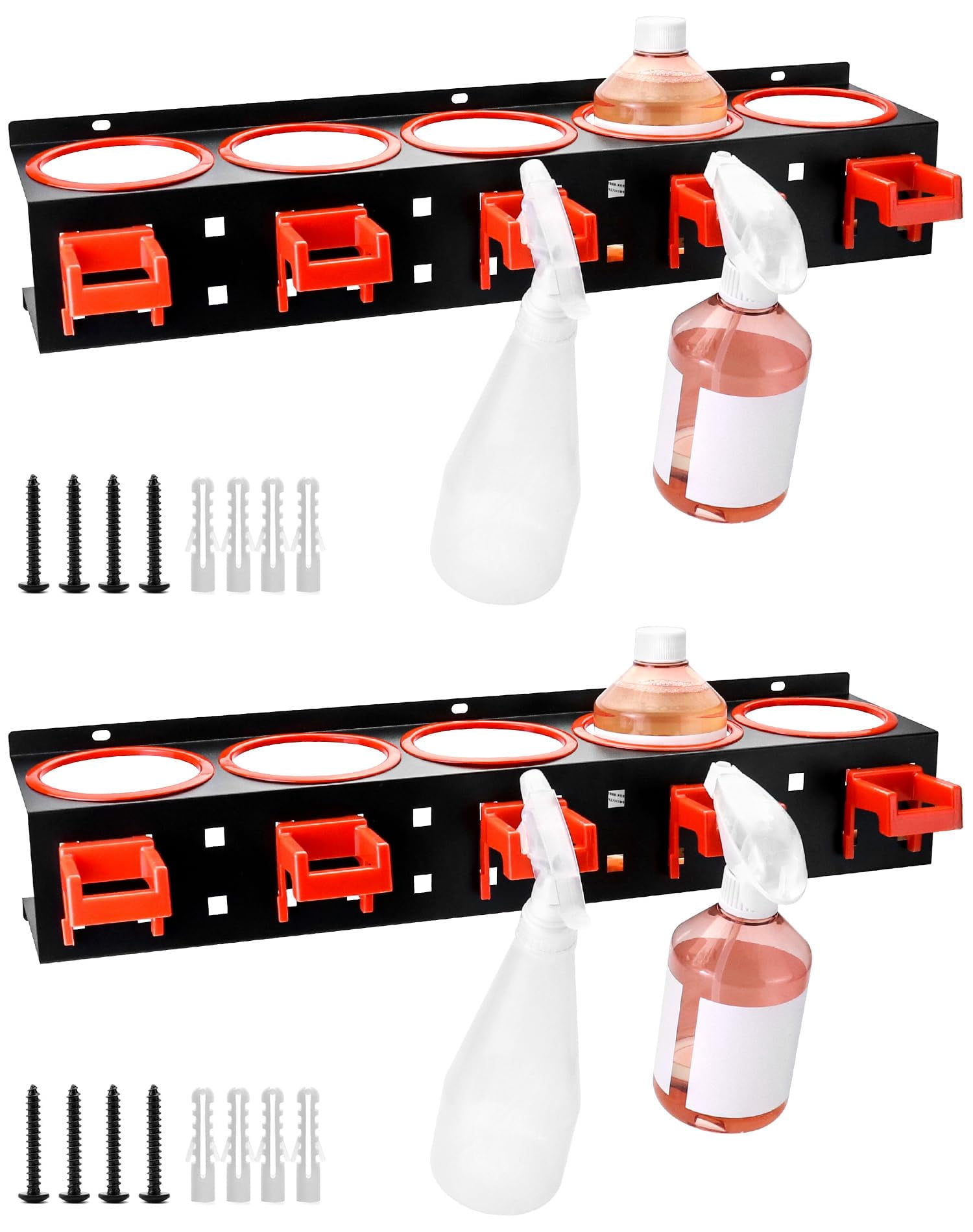 Spray Bottle Storage Rack Abrasive Material Hanging Rail Car Beauty ...