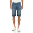 thumbnail image 1 of X RAY Men's Denim Shorts Frayed Hem Slim Look Stretch Jean Short for Men, 1 of 6