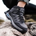 thumbnail image 2 of XIMIN Men's Waterproof Trekking Hiking Boots Non-Slip Outdoor Mid Top Ankle Boot Outdoor Non-Slip Work Boots Breathable Hiker Camping Trekking Shoes, 2 of 8