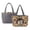 Owl Flower-B, variant on Pzuqiu Fish Wave Print Large Capacity Quilted Tote Bags for Women, Lightweight Blue Puffer Shoulder Hobo Handbags, Reversible Carry On Bags for Shopping Work Travel Everyday Use