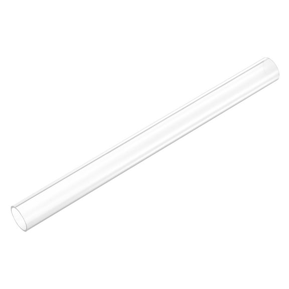 Uxcell Rigid Round Clear Tubing 11mm(7/16") ID x 13mm(1/2") OD x 0.5Ft(150mm) Length Plastic Tube