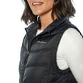 thumbnail image 4 of Eddie Bauer Women's Packable Zip Up Quilted Down Vest With Pockets (Black, XL), 4 of 4