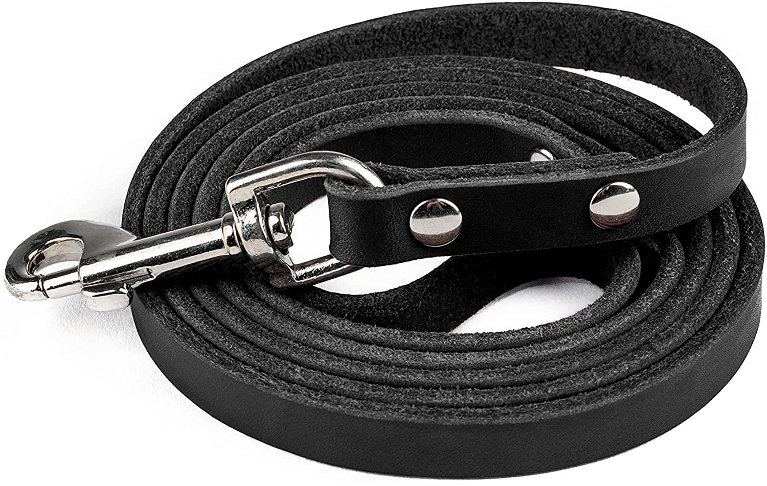 Mighty Paw Leather Dog Leash, 5 ft Leash Super Soft Distressed Leather
