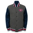 thumbnail image 2 of Outerstuff Youth Montreal Canadiens Letterman Full-Snap Varsity Jacket, 2 of 4