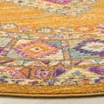 thumbnail image 4 of SAFAVIEH Madison Emmet Traditional Area Rug, Orange/Fuchsia, 8' x 8' Round, 4 of 6