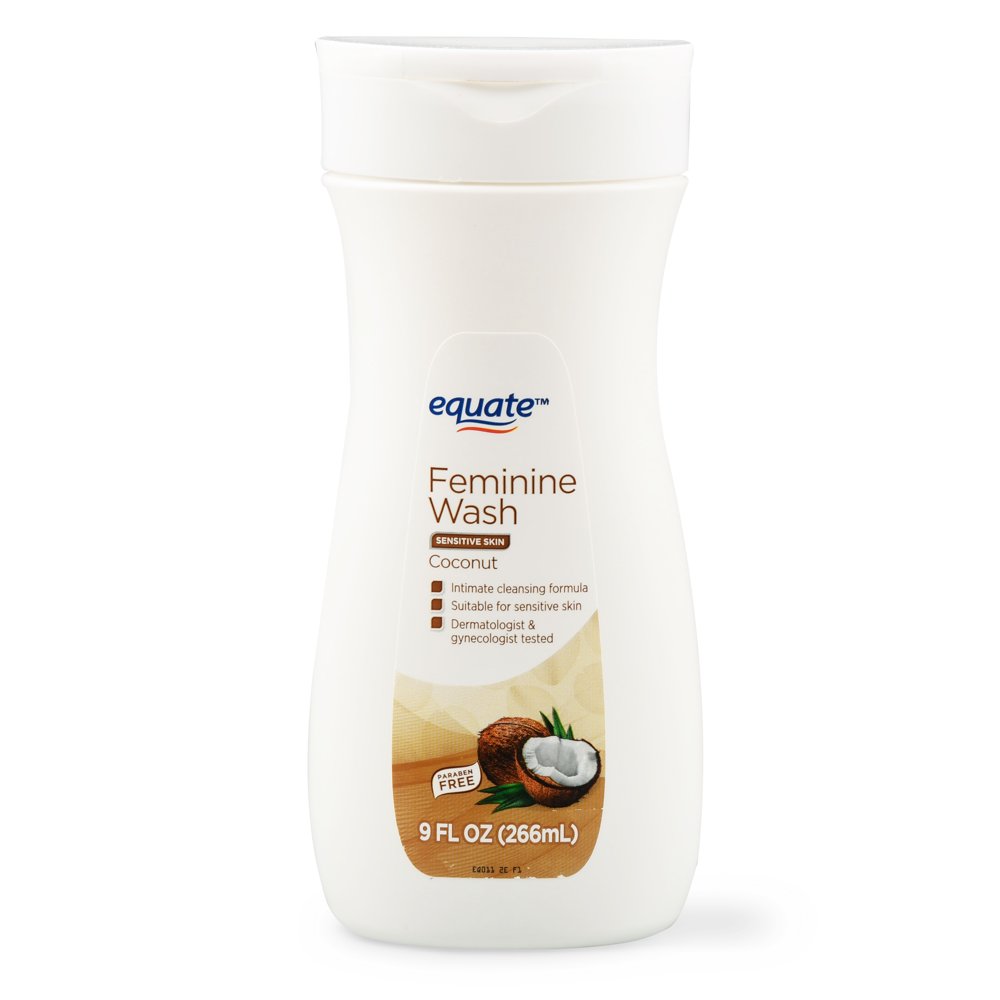 Equate Sensitive Skin Feminine Wash, Coconut, 9 Oz