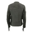 thumbnail image 2 of Milwaukee Leather MLL2565 Women's Black Fringed Lightweight Leather Racer Motorcycle Jacket XX-Large, 2 of 8